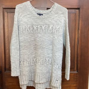 American eagle women’s light grey oversized sweater